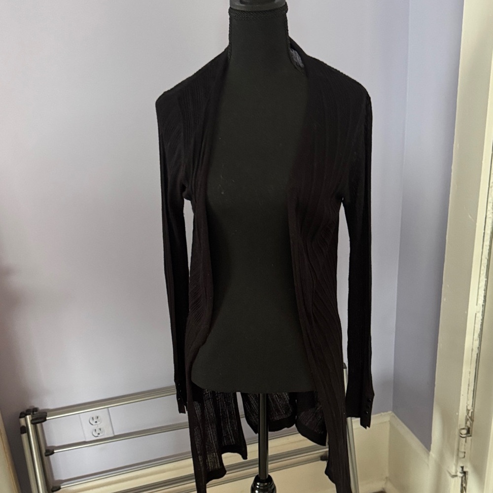 White House Black Market Black Cardigan